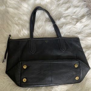 Fossil zip tote . Black